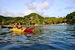 Caribbean - St Lucia scuba diving holiday. Anse Chastenet beach sports.